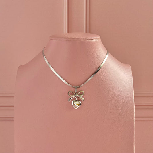 Collar Lovely plateado