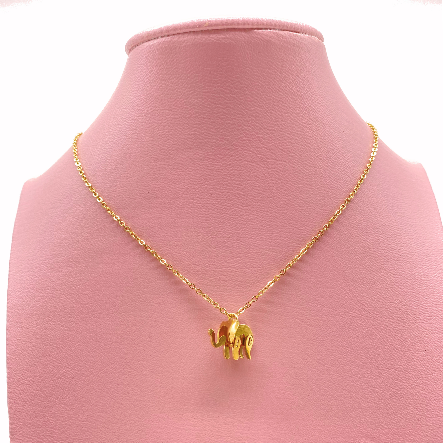 Collar Elefante Dorado o Plateado