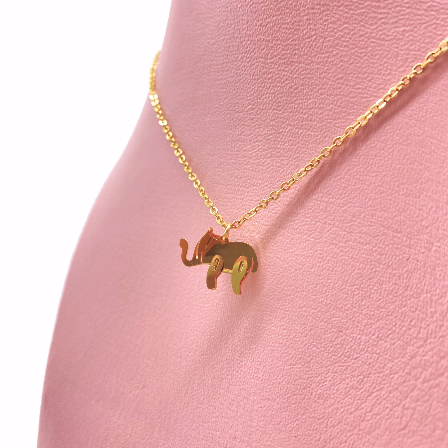 Collar Elefante Dorado o Plateado