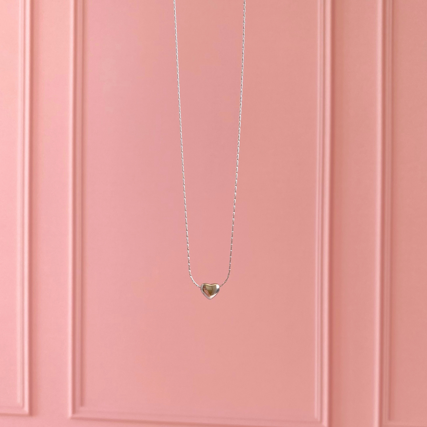 Collar Mini Corazón Plateado