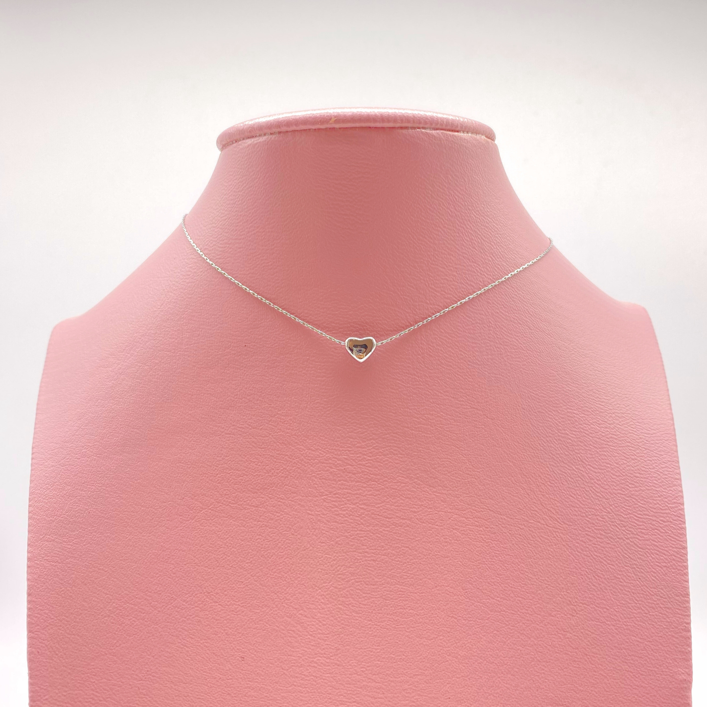 Collar Mini Corazón Plateado