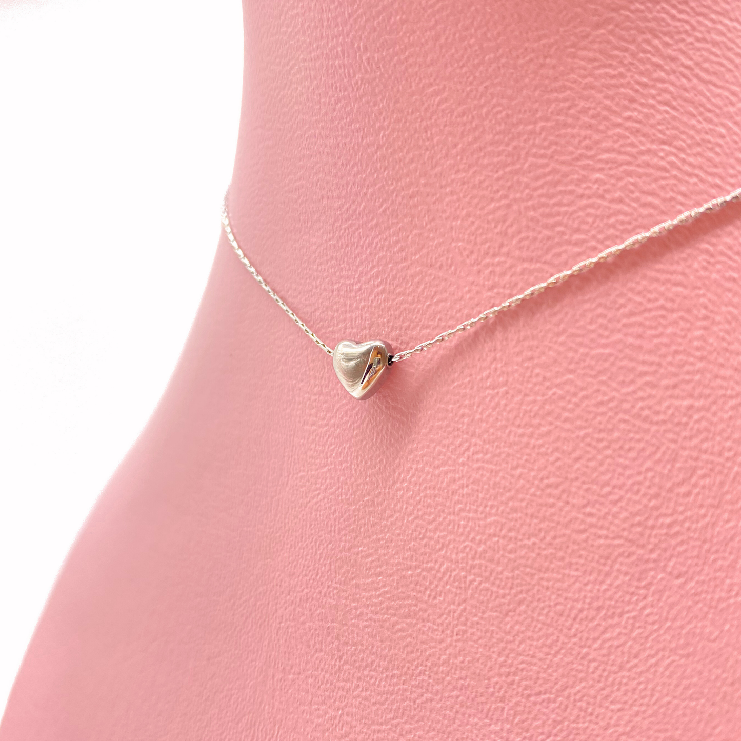 Collar Mini Corazón Plateado