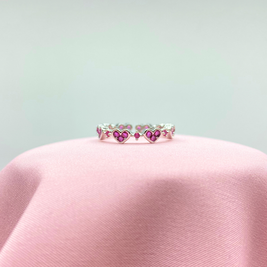 Anillo Amargo Romance Plateado
