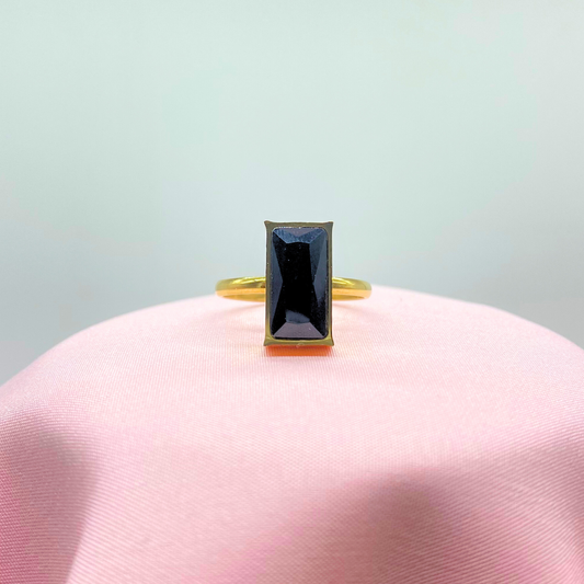 Anillo Mérida Negro Dorado
