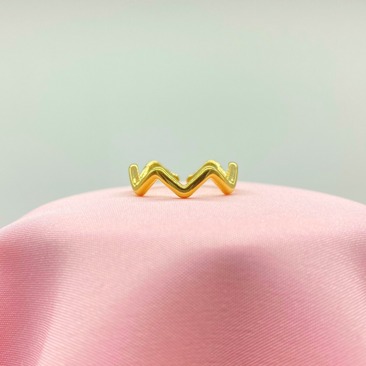 Anillo Wave Dorado
