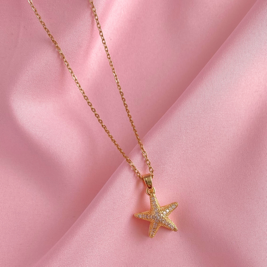 Collar Estrella de Mar Dorado