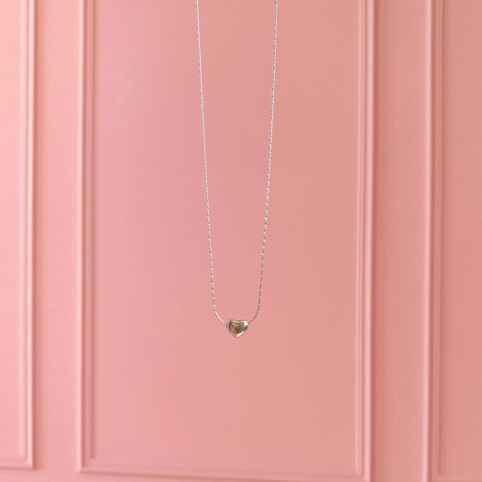Collar Mini Corazón Plateado