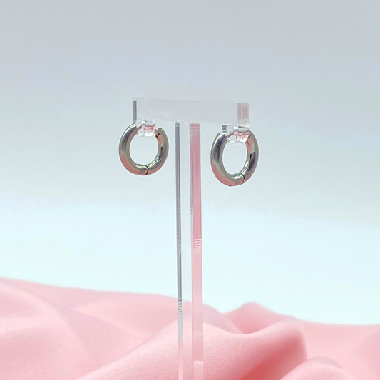 Hoops Chicos Plateados