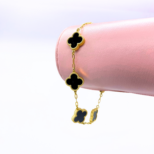 Pulsera VC Dorada Negra